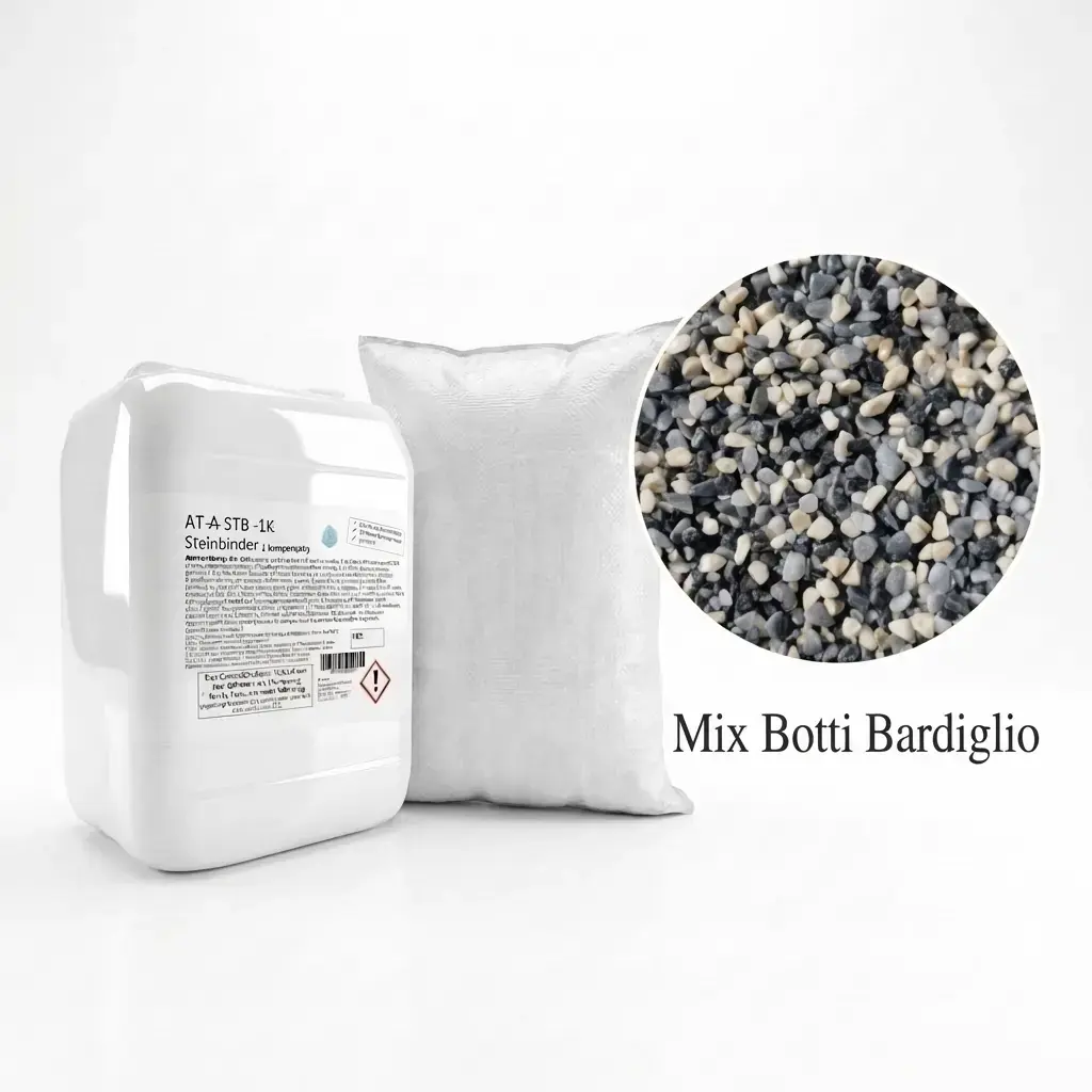 Steinteppich Set| Mix Botti Bardiglio | 2,5m²