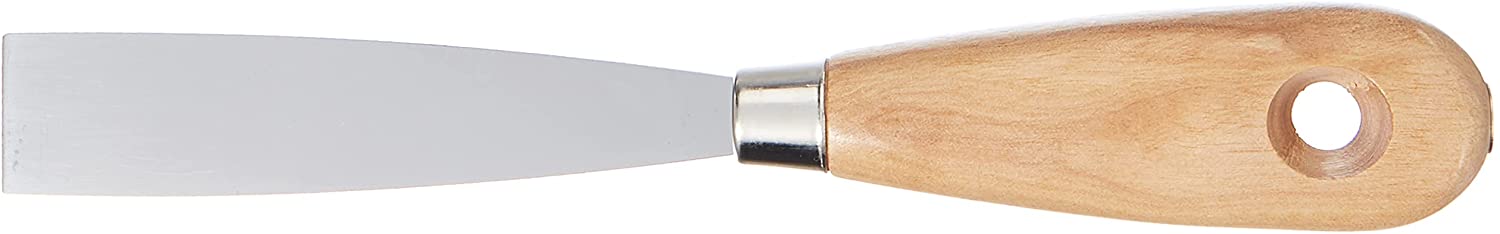 Spachtel mit Holzgriff aus Edelstahl 25 mm Breite Spachtel mit Holzgriff aus Edelstahl 25 mm Breite