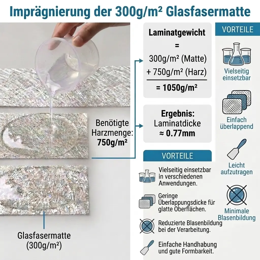 Glasfasermatte 300g/m² Glasfasermatte 300g/m²
