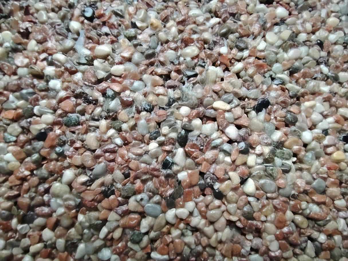 Steinteppich-Set für 2,5m² mit Rhein Steinen Steinteppich-Set für 2,5m² mit Rhein Steinen