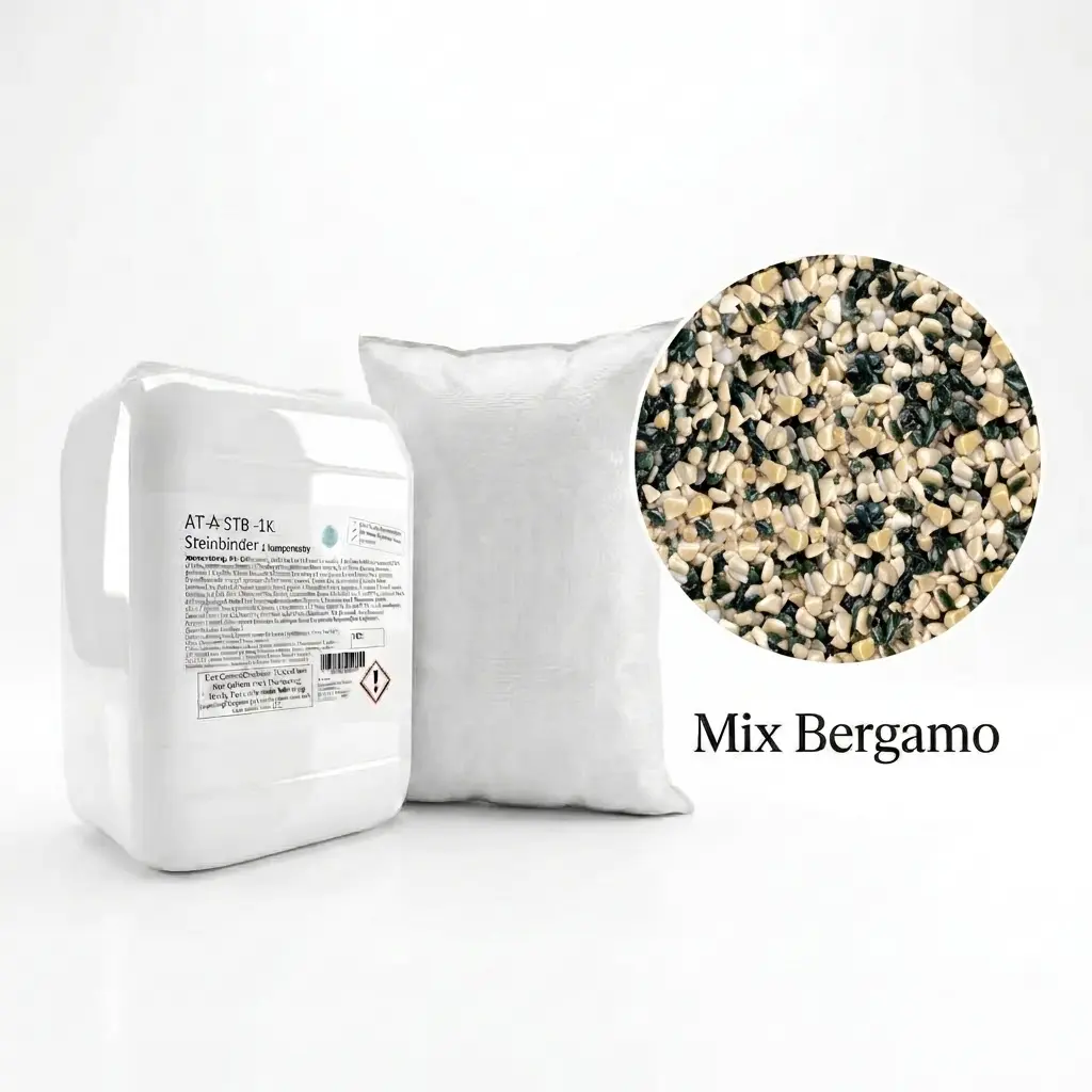Steinteppich Set| Mix Bergamo| 2,5m² Steinteppich Set| Mix Bergamo| 2,5m²