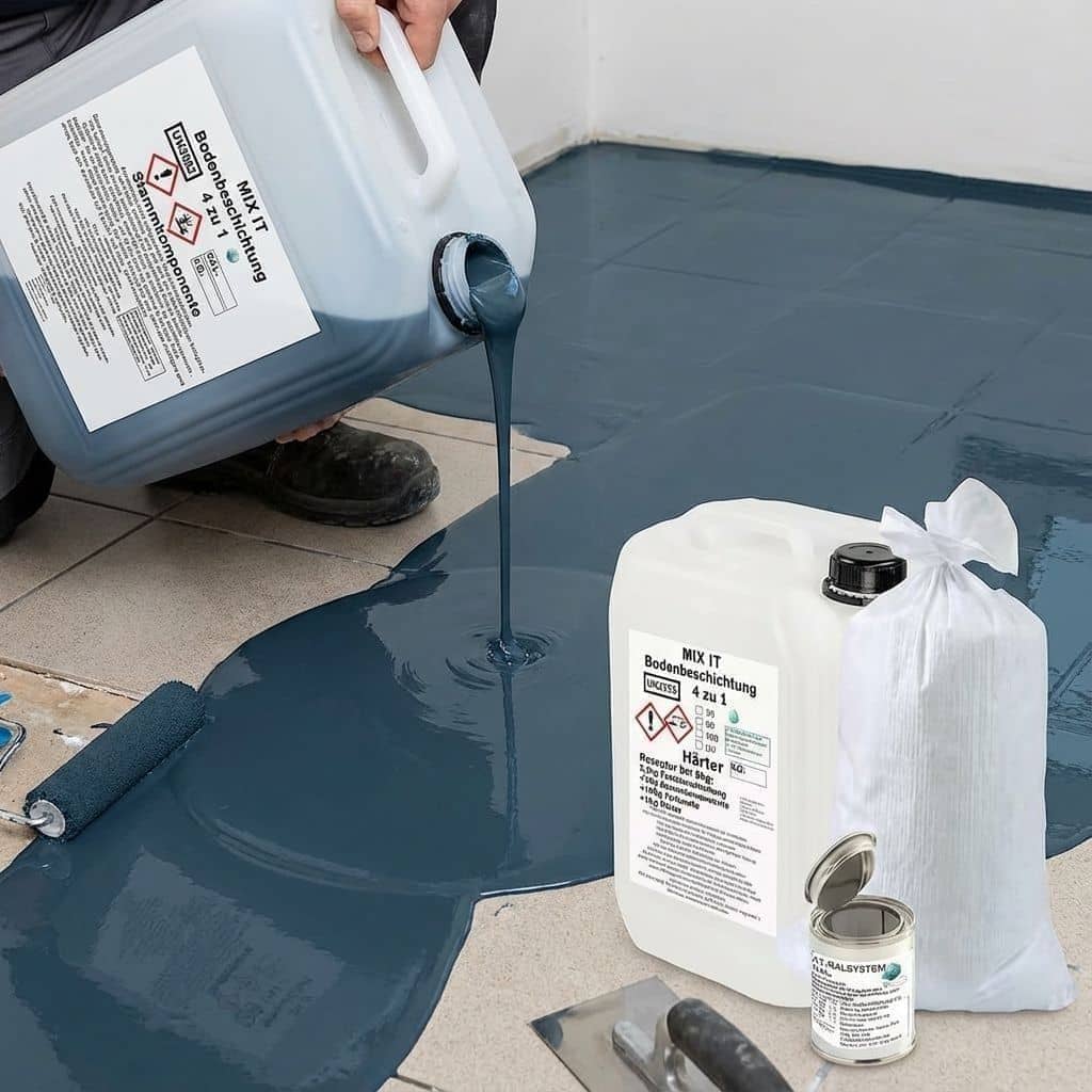 Wohnraum Boden AT-EDF 30 -schnelle Verabeitungszeit 10kg in RAL 7033 zementgrau