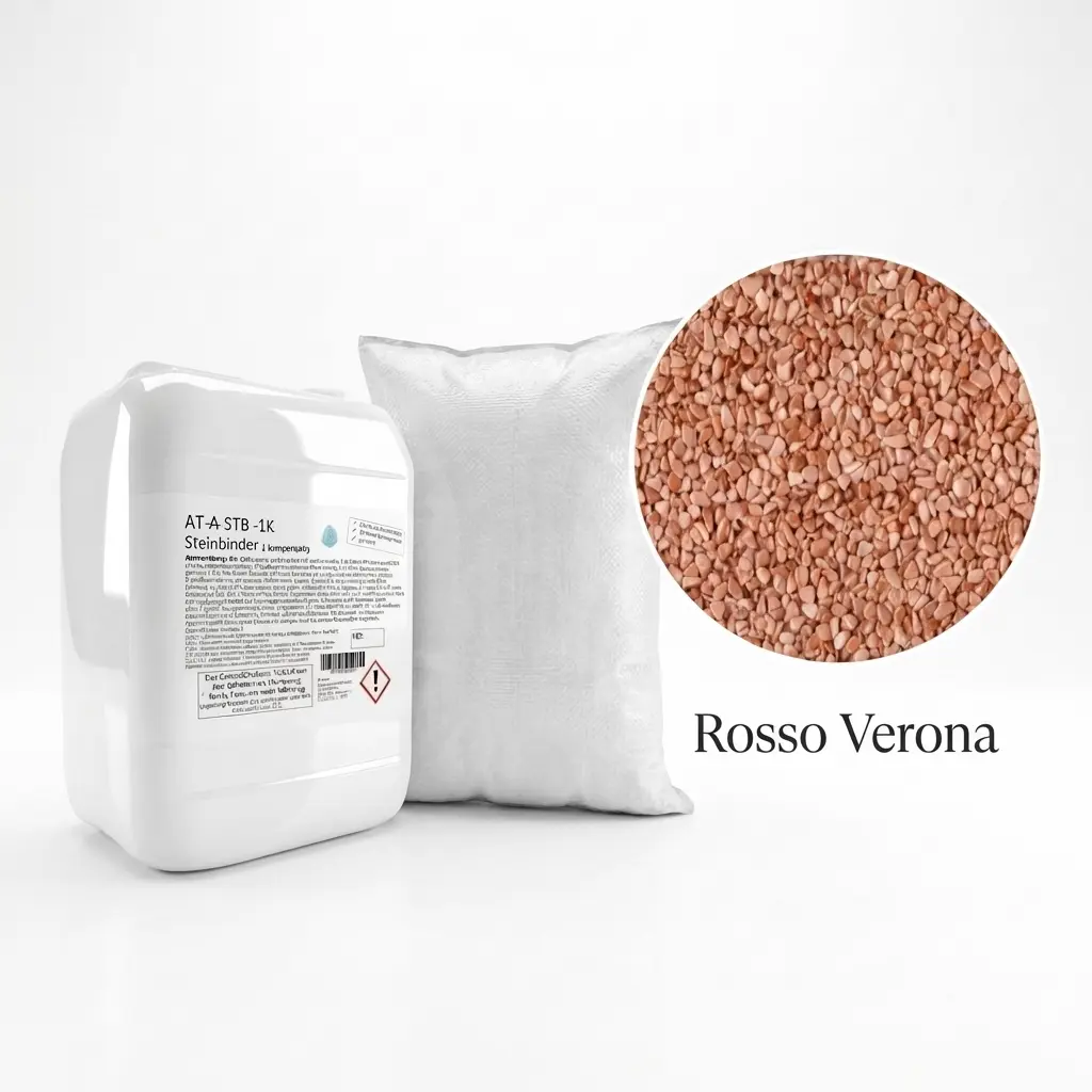 Steinteppich Set| Rosso Verona | 2,5m² 