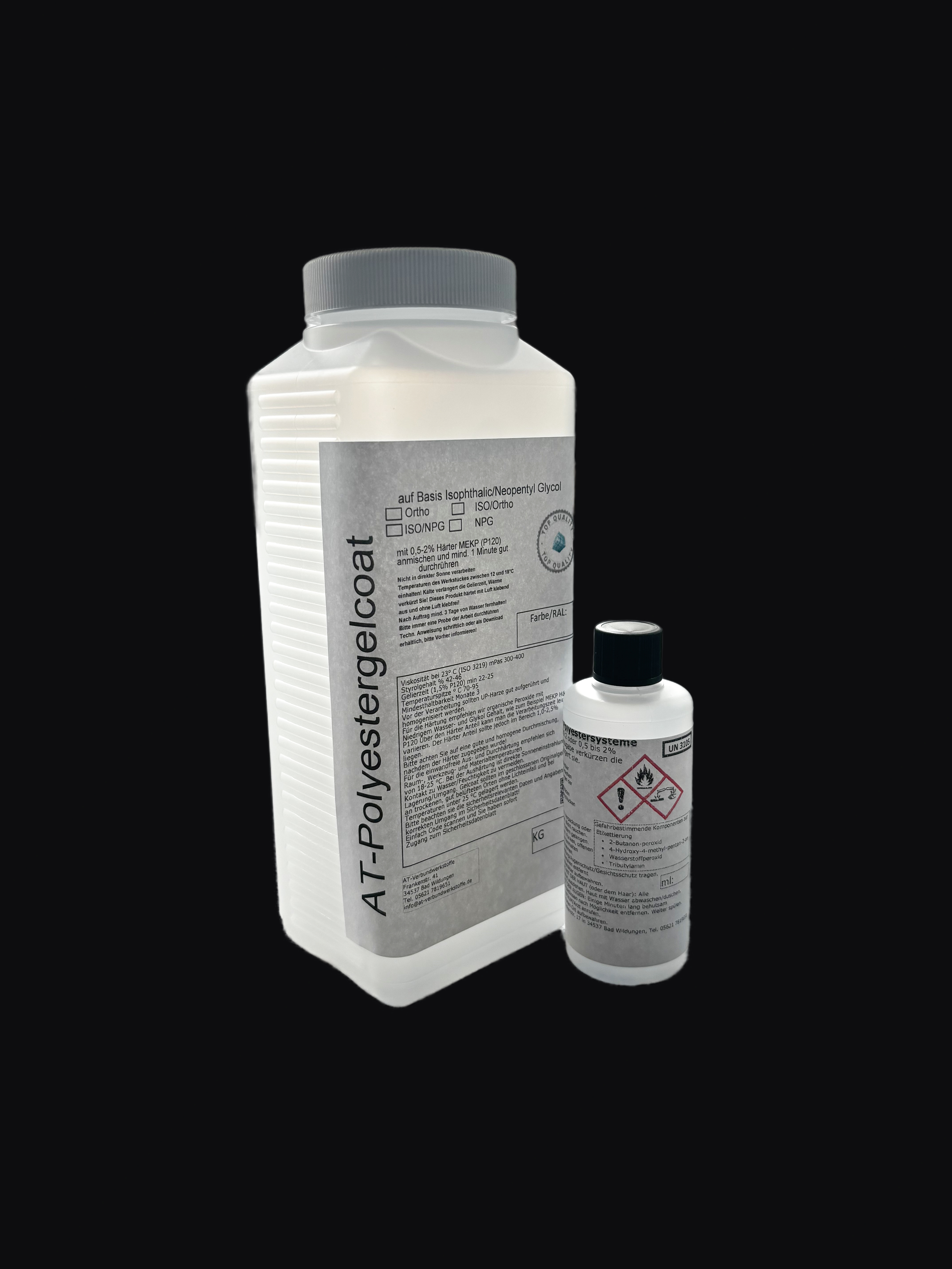 Gelcoat ISO/NPG inkl. Härter - Schwarz RAL 9005 Gelcoat ISO/NPG inkl. Härter - Schwarz RAL 9005