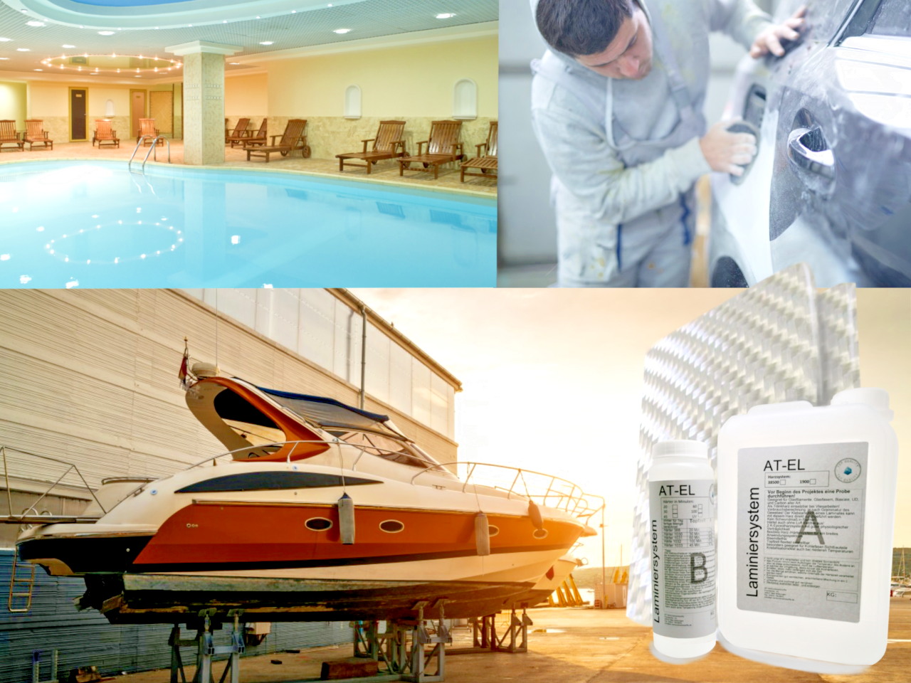 GFK-SET: 3 kg Epoxidharz + 7 m² Rovinggewebe 580 g/m²