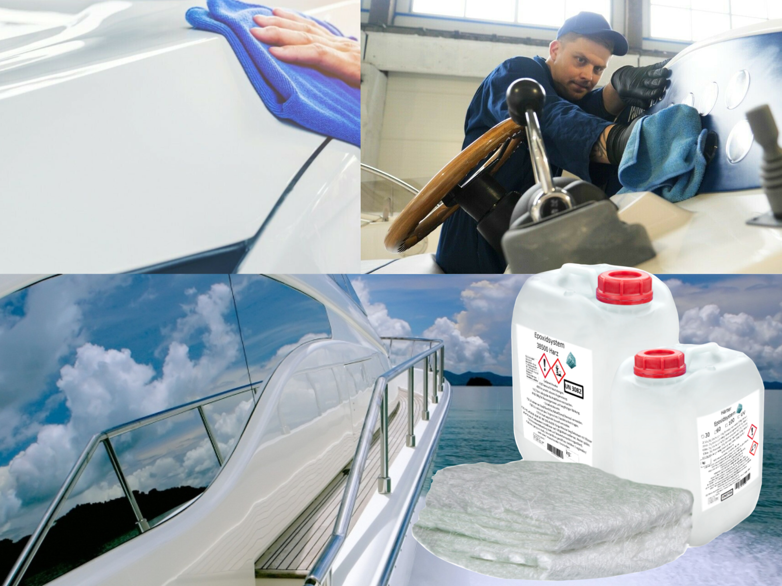 GFK-Set: 3kg Epoxidharz + 8m² Glasfasermatte 600g/m² GFK-Set: 3kg Epoxidharz + 8m² Glasfasermatte 600g/m²