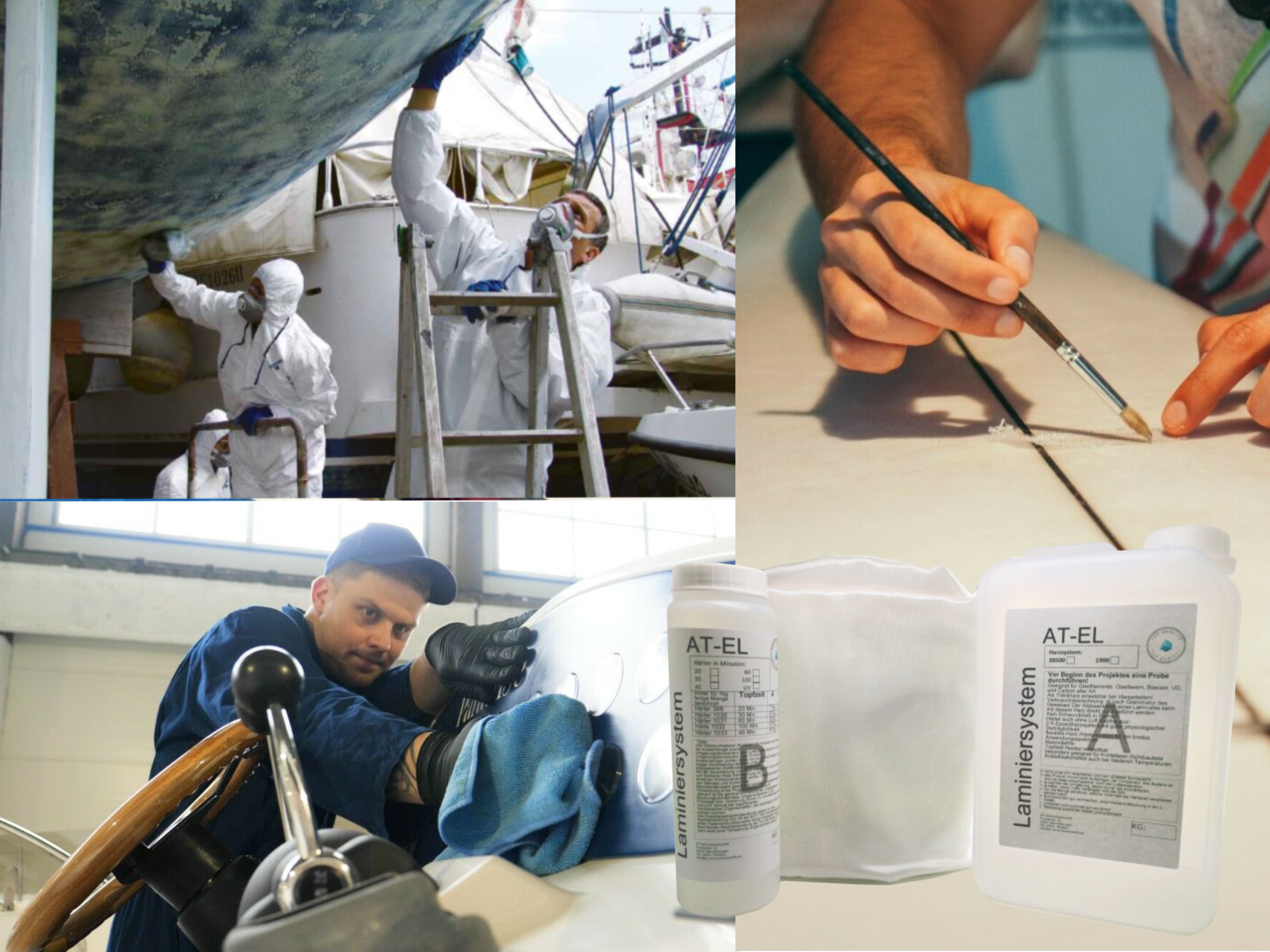 GFK-Set: 5 kg Epoxidharz + Glasfilamentgewebe 160 g/m² GFK-Set: 5 kg Epoxidharz + Glasfilamentgewebe 160 g/m²