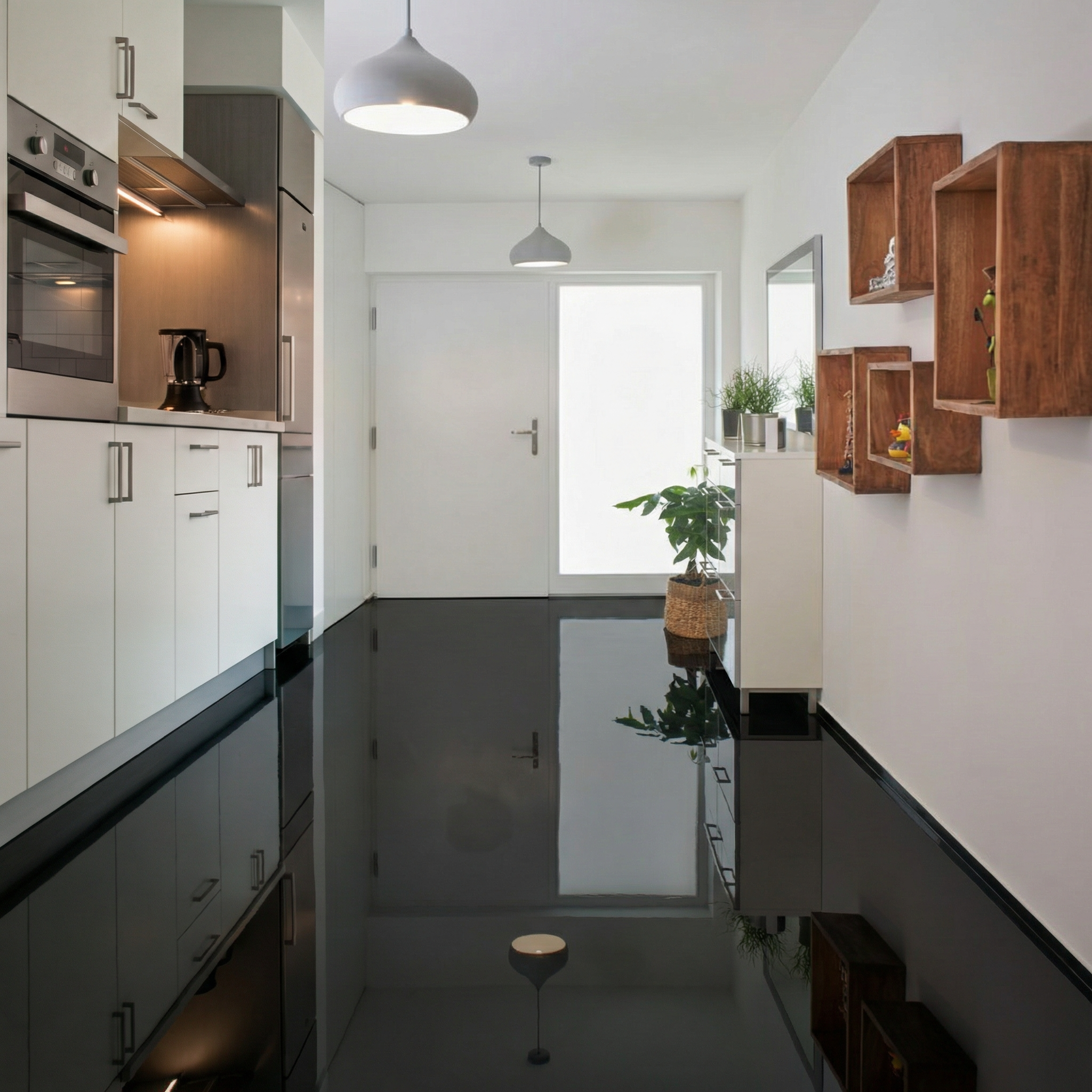 3K-Garagenbeschichtung Epoxid AT-EDF30 - 20kg für bis zu 100m² - Tiefschwarz RAL9005