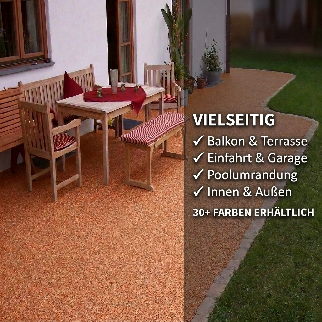 Steinteppich Profi-Set Vlies | Mix Roma | 2,5m² Steinteppich Profi-Set Vlies | Mix Roma | 2,5m²