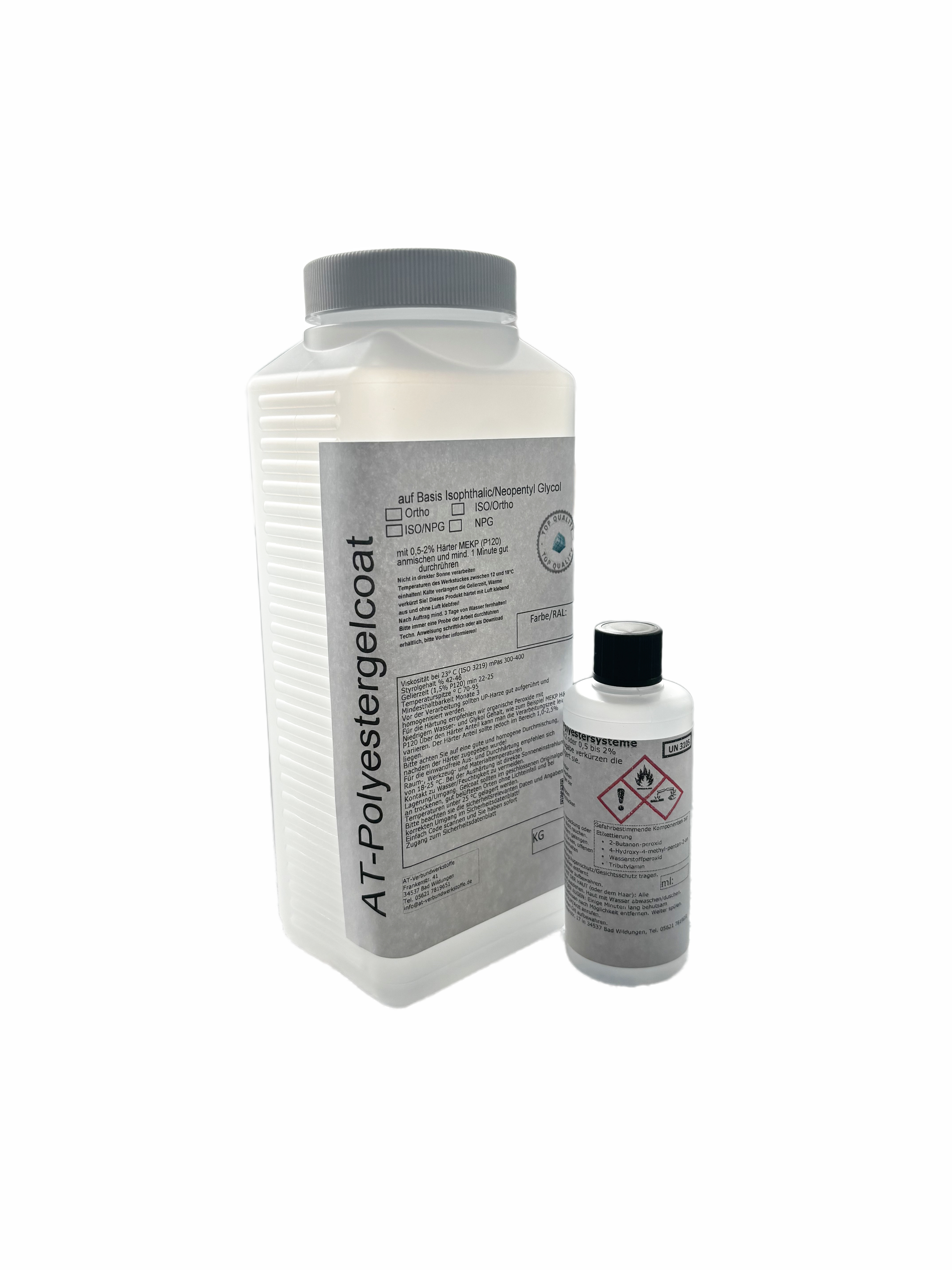 Gelcoat ISO/NPG inkl. Härter - Transparent Gelcoat ISO/NPG inkl. Härter - Transparent
