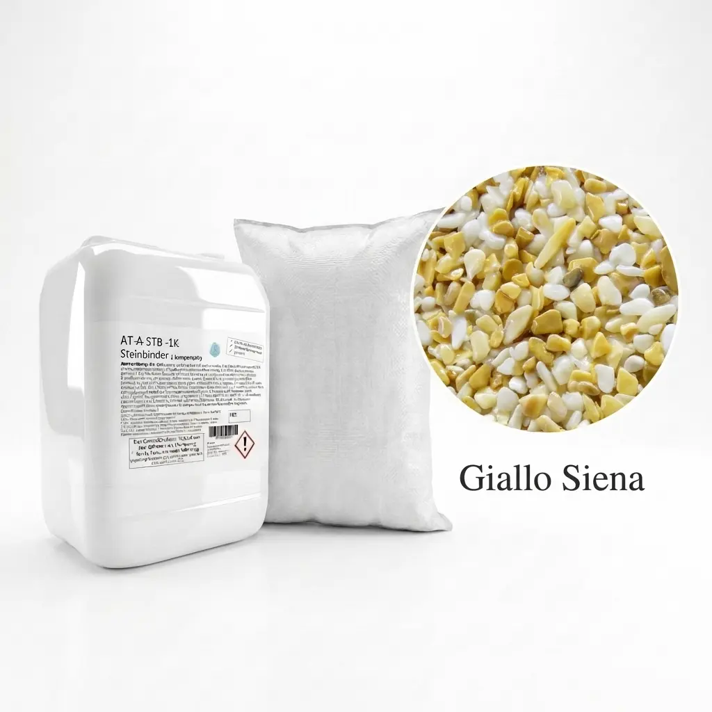 Steinteppich Set| Giallo Siena | 2,5m²