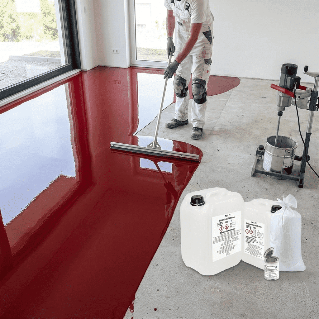 Epoxidharz-Bodenbeschichtung AT-EDF100 all RAL Farben Langsame Härtung