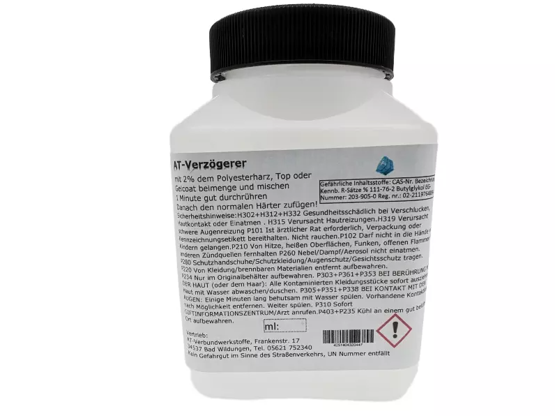 Verzögerer für Polysterharz versch. Mengen