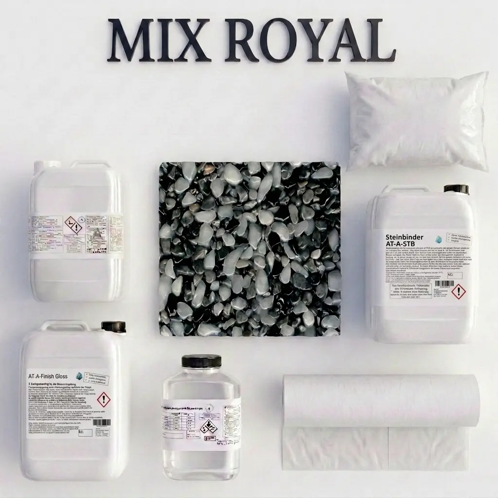 PRO | Steinteppichset| Vlies 1m² in Mix Royal