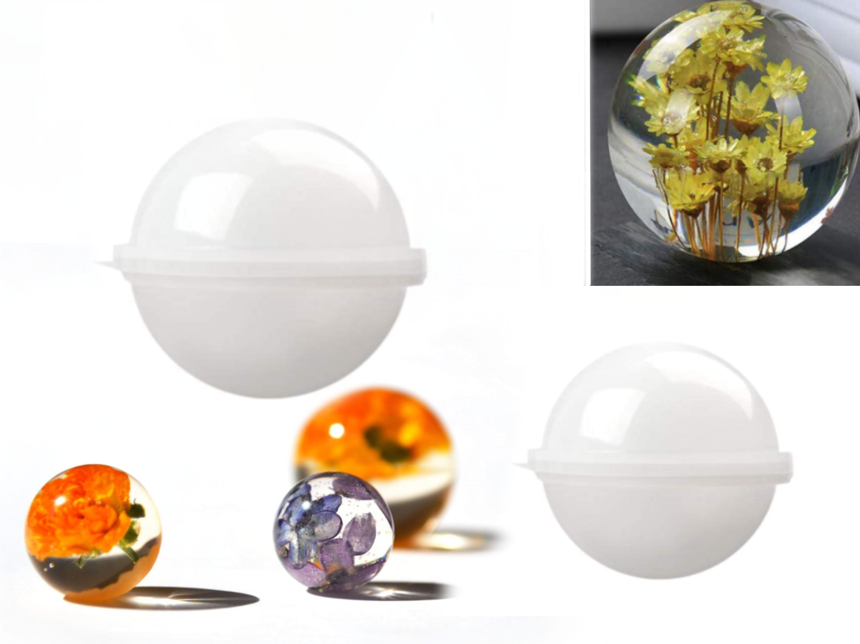 Deko Deluxe Silikonform Kugel