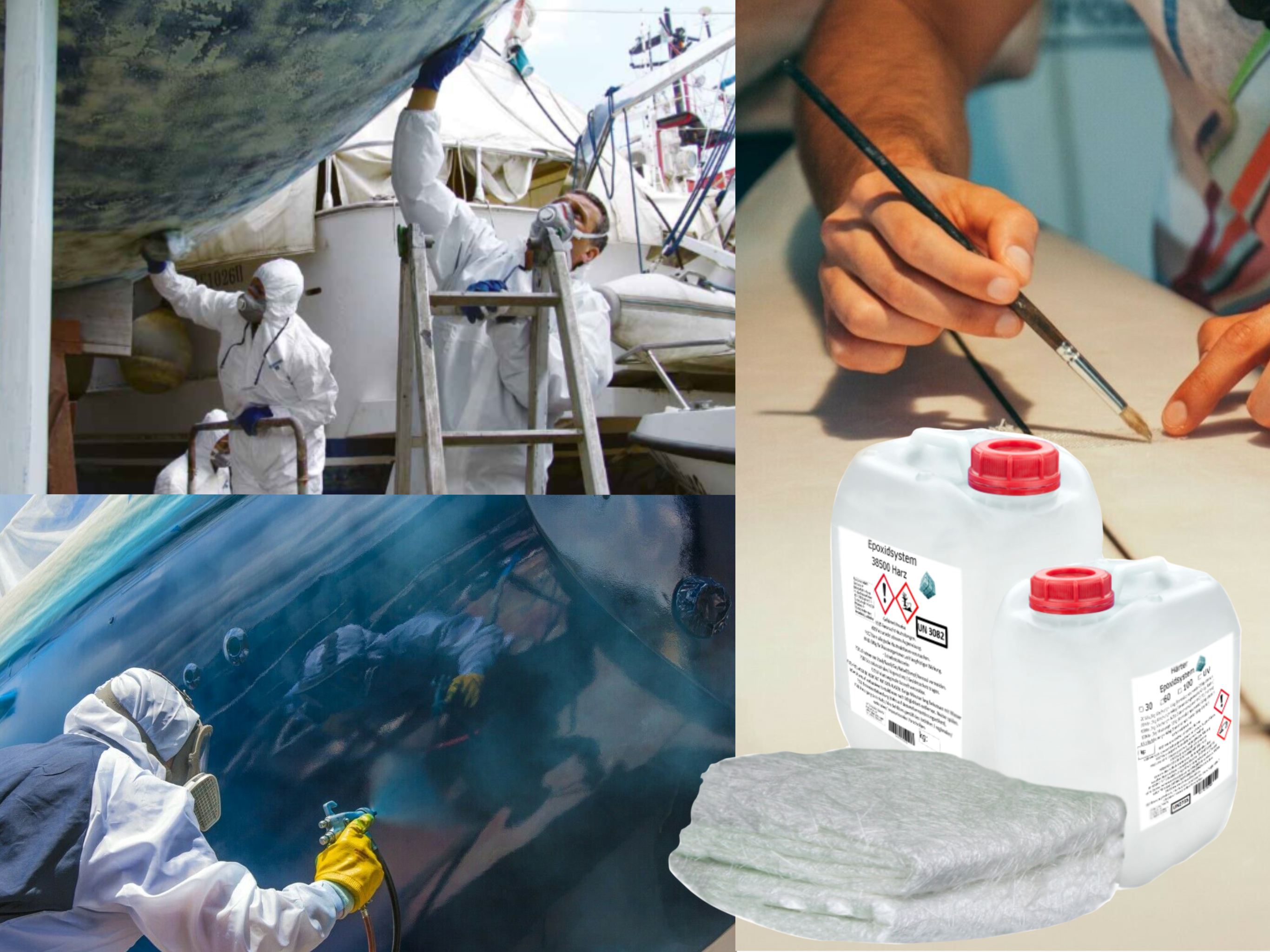 GFK-Set: 5kg Epoxidharz + 9m² Glasfasermatte 600g/m² GFK-Set: 5kg Epoxidharz + 9m² Glasfasermatte 600g/m²