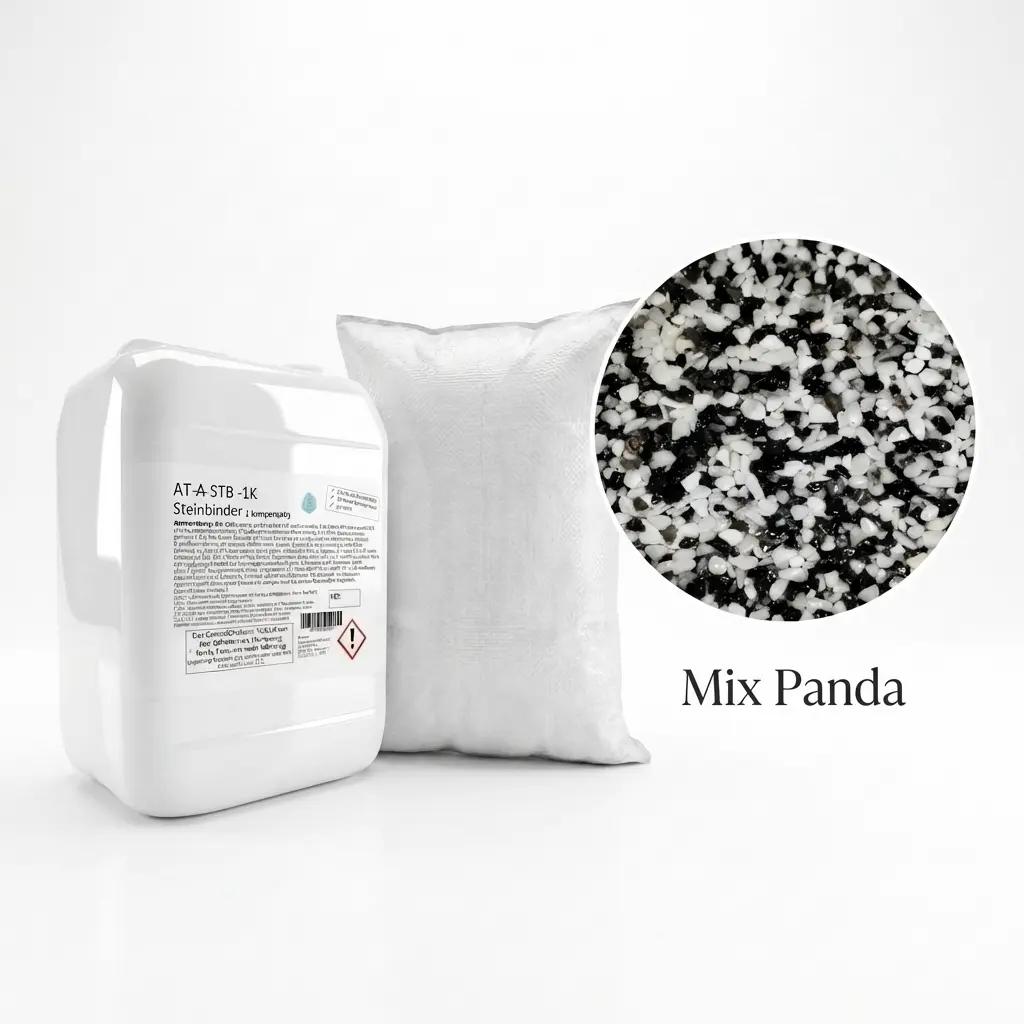 Steinteppich Set|Mix Panda| 2,5m² 