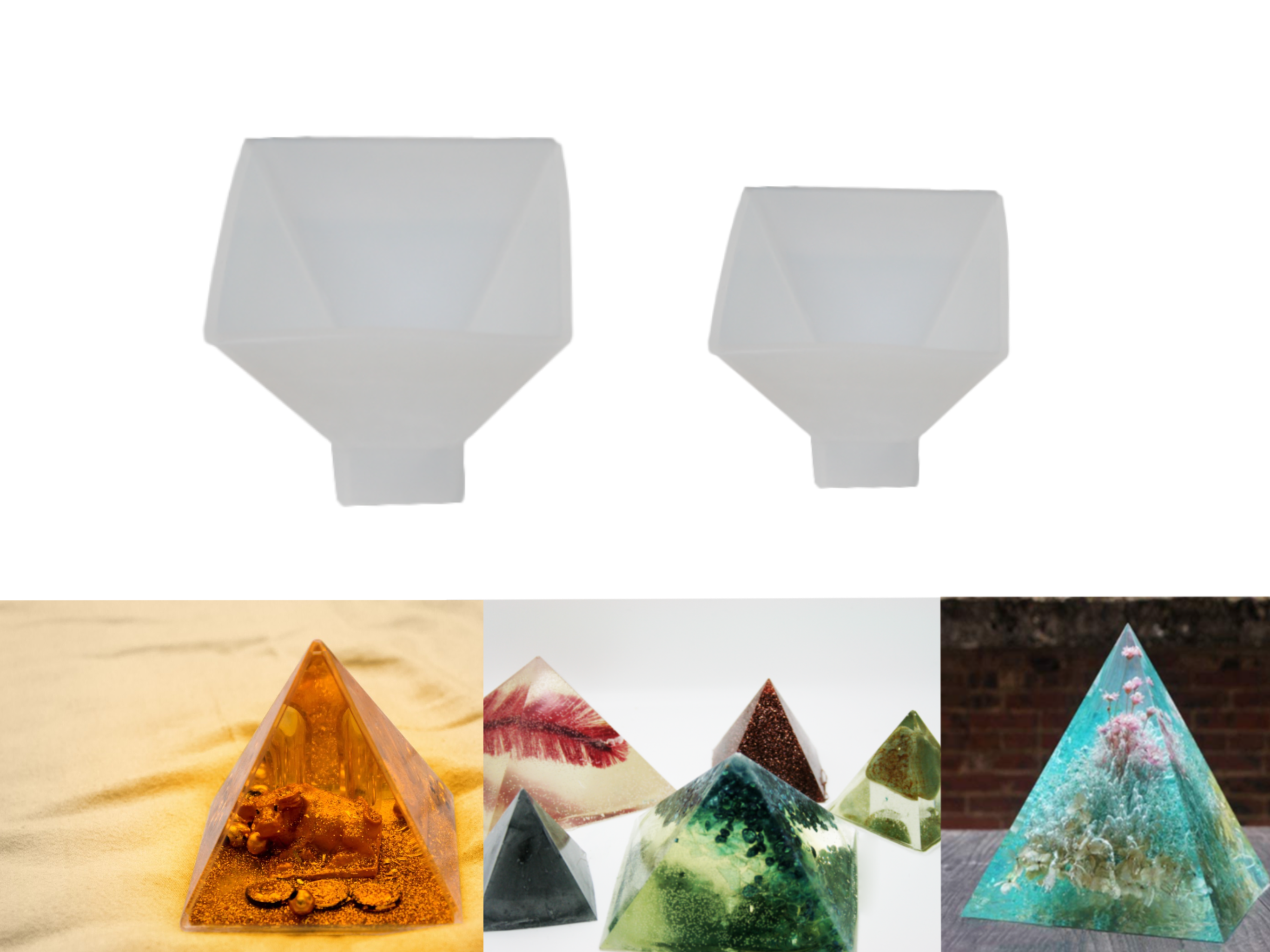 Deko Deluxe Silikonform Pyramide