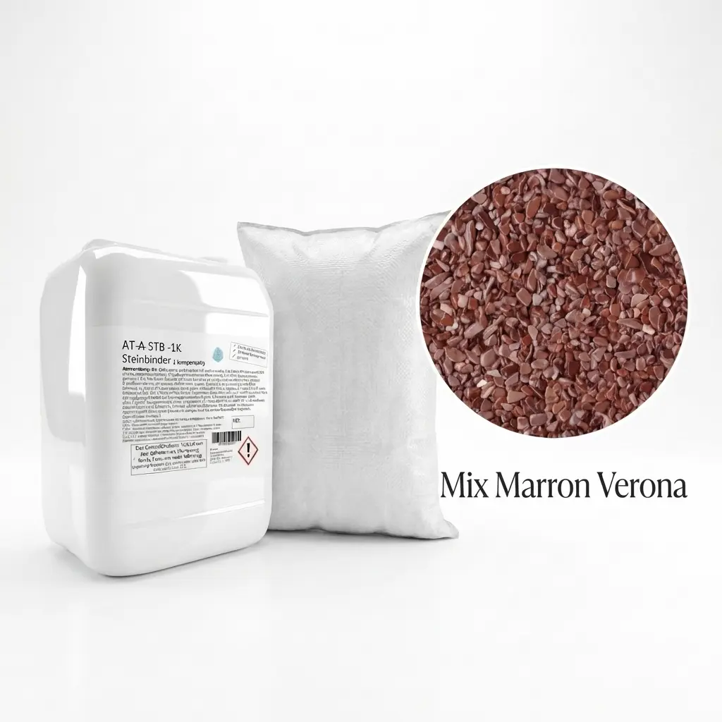 Steinteppich Set| Mix Marron Verona | 2,5m² Steinteppich Set| Mix Marron Verona | 2,5m²