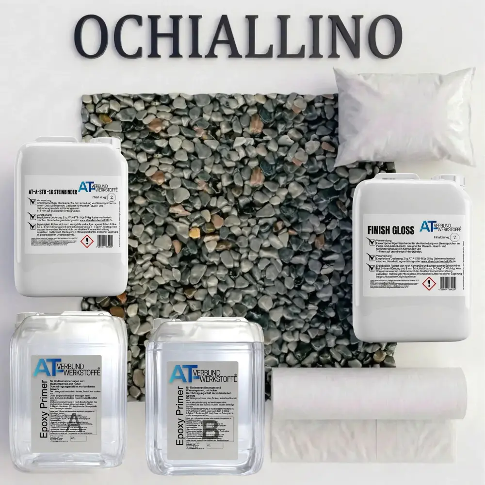 Steinteppich Profi-Set Vlies |Ochiallino | 2,5m²
