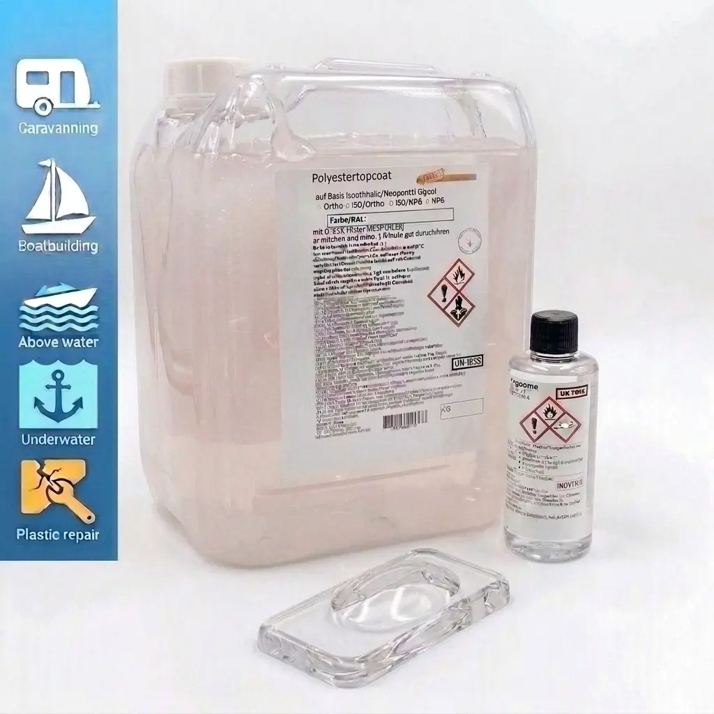 Topcoat iso | transparent | uv echt| über und unterwasser einsetzbar | langlebig