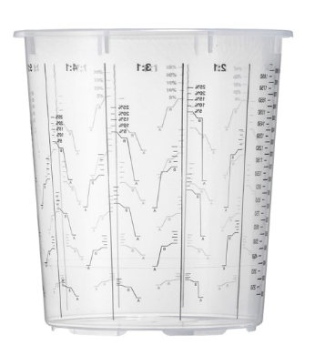Hochwertige Einmal-Mischbecher 1300ml
