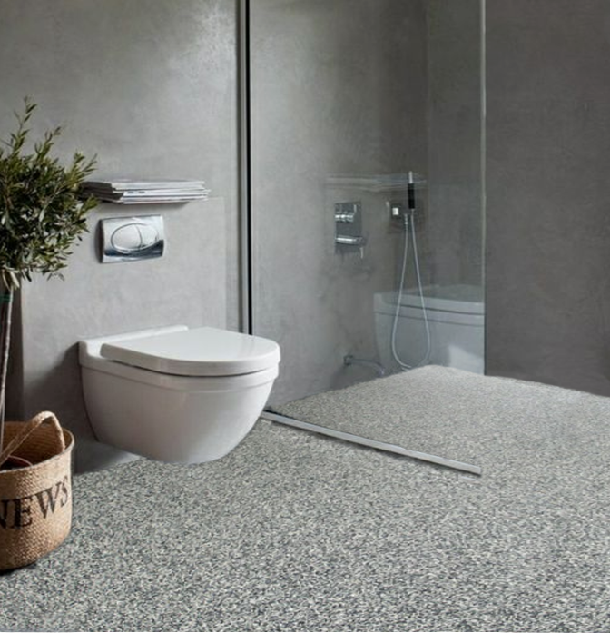 Steinteppich nach Anwendung