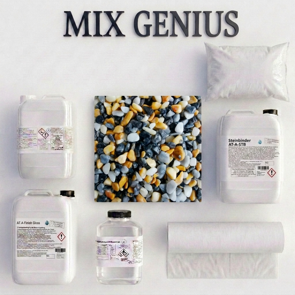  PRO | Steinteppichset| Vlies 1m² in Mix Genius
